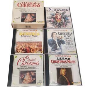 Classical Christmas Songs Delta Five 5 CD Disc Set Laserlight Bach Mozart Handel